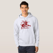 Dragon Graving - Ruby Red Hoodie (Vorne ganz)