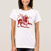 Dragon Graving - Ruby Red T-Shirt (Vorderseite)