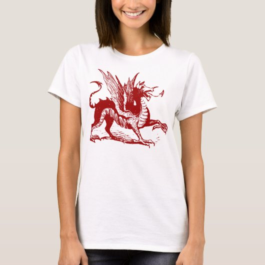 Dragon Graving - Ruby Red T-Shirt (Vorderseite)