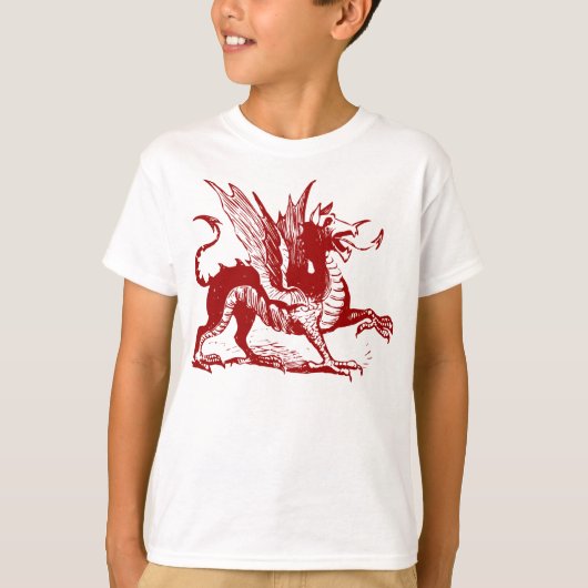 Dragon Graving - Ruby Red T-Shirt (Vorderseite)