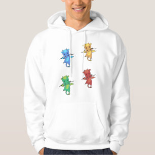 Dragon Green Blue Faible Tale Niedlicher Tiere für Hoodie