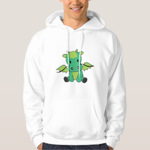 Dragon Green Fairy Tale Fantasy Niedlicher Tiere Hoodie
