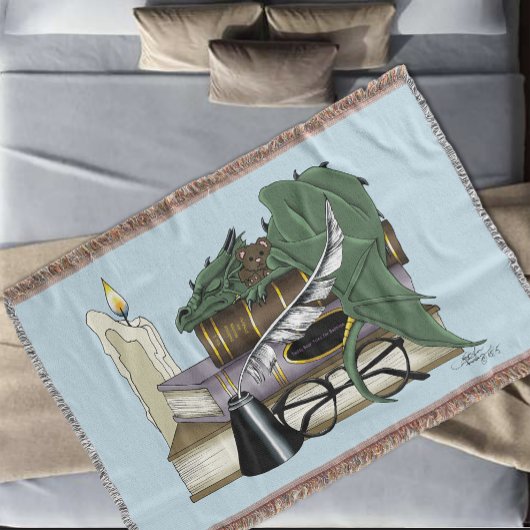 Dragon Green Sleeping Books Decke