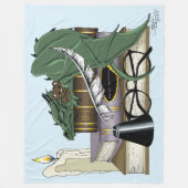 Dragon Green Sleeping Books Fleecedecke (Vorderseite)
