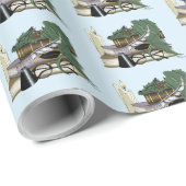 Dragon Green Sleeping Books Geschenkpapier (Rolleneckpunkt)