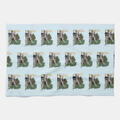 Dragon Green Sleeping Books Geschirrtuch (Horizontal)
