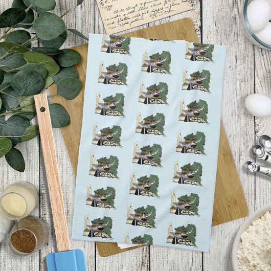 Dragon Green Sleeping Books Geschirrtuch