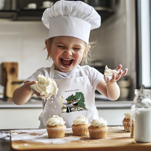 Dragon Green Sleeping Books Kinderschürze