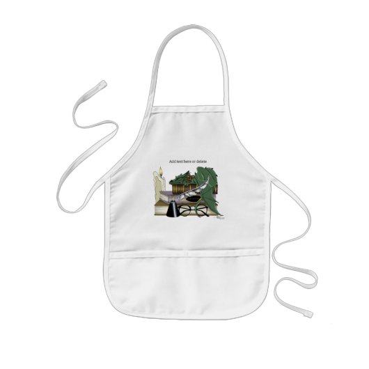 Dragon Green Sleeping Books Kinderschürze (Vorne)