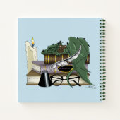 Dragon Green Sleeping Books Notizblock (Rückseite)
