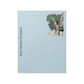 Dragon Green Sleeping Books Notizblock (Rotiert)