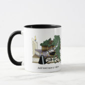 Dragon Green Sleeping Books Tasse (Links)
