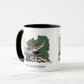 Dragon Green Sleeping Books Tasse (Vorderseite Links)