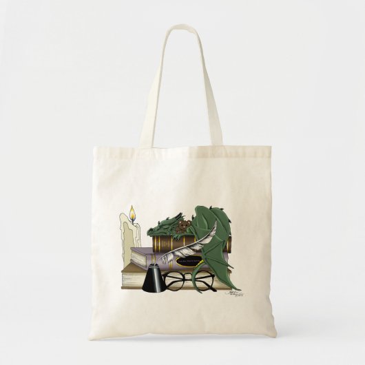 Dragon Green Sleeping Books Tragetasche (Vorne)