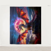 Dragon Grid 001 Wandteppich (Vorderseite)