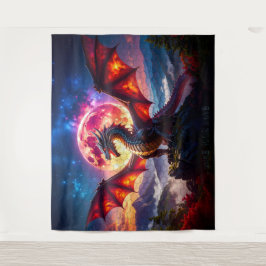 Dragon Grid 001 Wandteppich