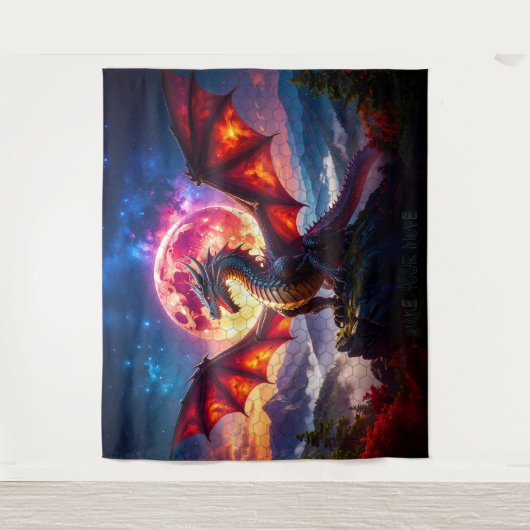 Dragon Grid 001 Wandteppich (Vorderseite)