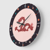 Dragon Große Wanduhr (Winkel)