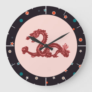 Dragon Große Wanduhr