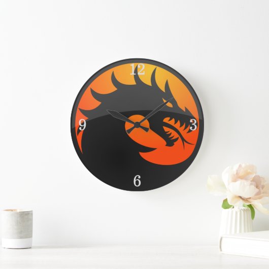 Dragon Große Wanduhr (Zuhause)