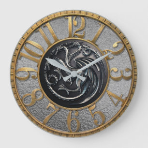 Dragon Große Wanduhr