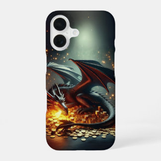 Dragon Guard Gold Design iPhone 16 Hülle