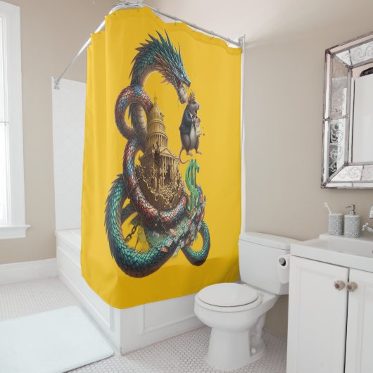 Dragon Guard Shower Curtain – Mystical Power Duschvorhang (Beispiel)