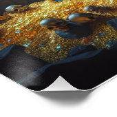 Dragon Guarding His Treasures Fantasy Poster Art (Ecke)