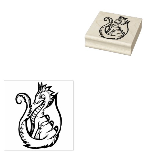 Dragon Gummistempel (Stempel)