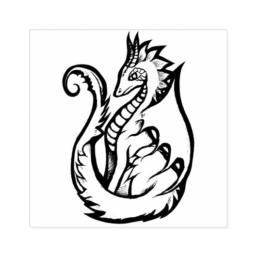 Dragon Gummistempel (Prägung)