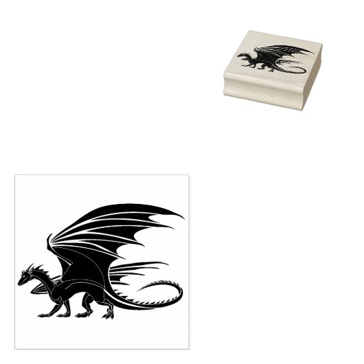 Dragon Gummistempel (Stempel)