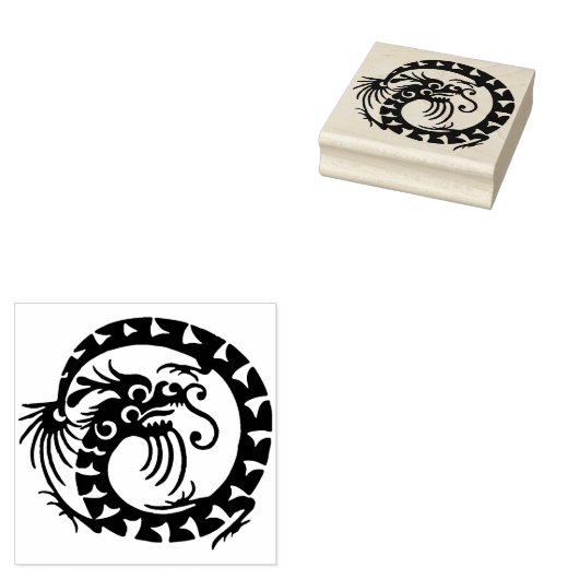 Dragon Gummistempel (Stempel)