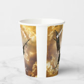 Dragon Happy Birthday Name Monogram Fantasy Pappbecher (Links)