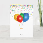 Dragon Happy Birthday Wish Boy's Personalisierter Karte (Rückseite)