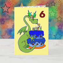 Dragon Happy Birthday Wish Boy's Personalisierter