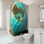 Dragon Hatching Duschvorhang (Beispiel)