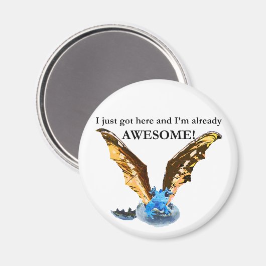 Dragon Hatching Magnet (Vorderseite/Rückseite)