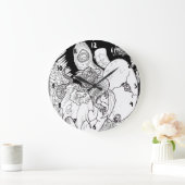 Dragon Hatchling Große Wanduhr (Zuhause)