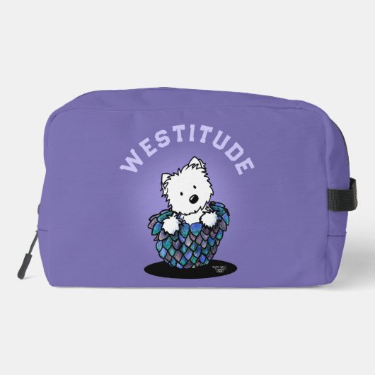 Dragon Hatchling Westie Waschbeutel (Rückseite)