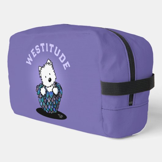 Dragon Hatchling Westie Waschbeutel (Linke Seite)