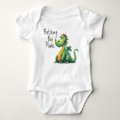 Dragon hattet große Pläne Baby Strampler (Vorderseite)