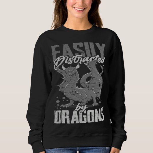Dragon Head Cute Fantasy Creature 5 Sweatshirt (Vorderseite)