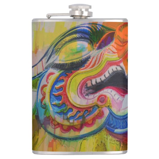 Dragon Head Flask Flachmann (Vorderseite)