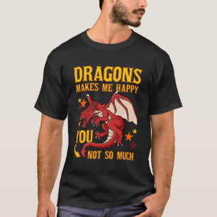 Dragon Head Funny Niedlich Fantasy Creature Pullov T-Shirt