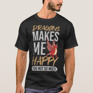 Dragon Head Funny Niedlich Fantasy Creature Pullov T-Shirt