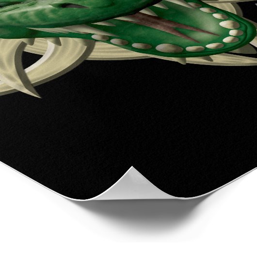Dragon Head - Green Poster (Ecke)