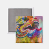 Dragon Head Magnet (Vorderseite/Rückseite)