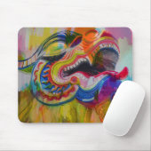 Dragon Head Mouse Pad Mousepad (Mit Mouse)
