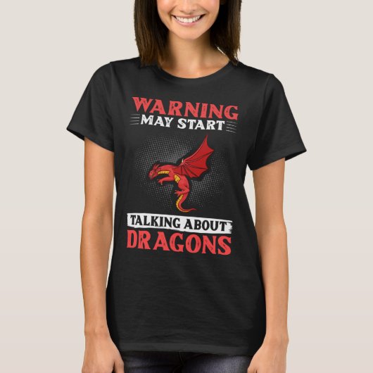 Dragon Head Niedlich Fantasy Creative T-Shirt (Vorderseite)