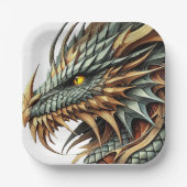 Dragon Head Pappteller (Vorderseite)
